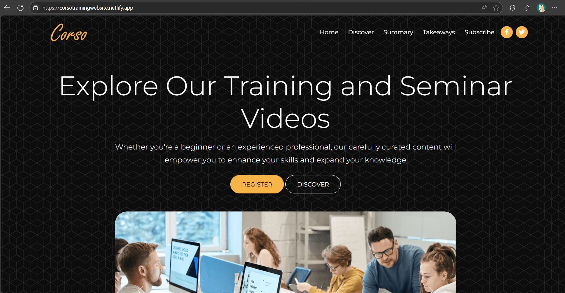 Corso Training Website